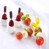 100 Pcs Disposable Plastic Jam Straw - 4ml Juice Squeezed Sauce West Point Decorative Special Flavor Dropper and Macaron Flow Heart Clip Stuffing Jam Straw view 3