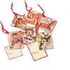 Primitives by Kathy Annie Schickel 2.50 inches x 3.50 inches and 2.50 inch Square Gift Tags - Christmas Deer view 1