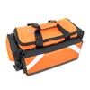 LINE2design First Aid EMT First Responder Kit - Emergency Response Tactical Trauma Bag - Elite Paramedic EMS First Responder Medical Complete Rescue Supplies Home Health Aides - Orange view 2