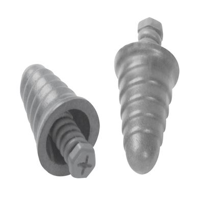 3M 10093045929518 E-A-R Skull Screws P1300 Push-to-Fit Uncorded Earplugs, 9" x 5" x 0.06666" (Pack of 120)