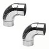 1.5" Curve Elbow Rail Fitting Bar Connector Stainless Pack of 2 view 1