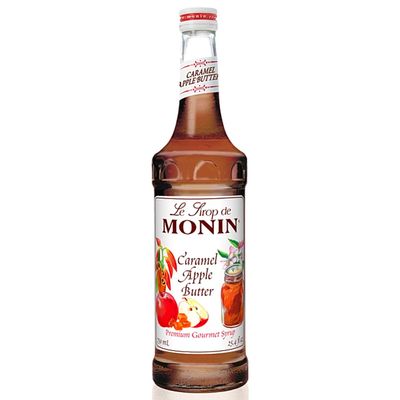Monin - Caramel Apple Butter Syrup, Buttery Caramel and Cooked Apple Flavor, Natural Flavors, Great for Hot Lattes, Ciders, and Seasonal Cocktails, Non-GMO, Gluten-Free (750 ml)