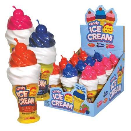 Twist N Lik Candy Ice Cream - 12 / Box