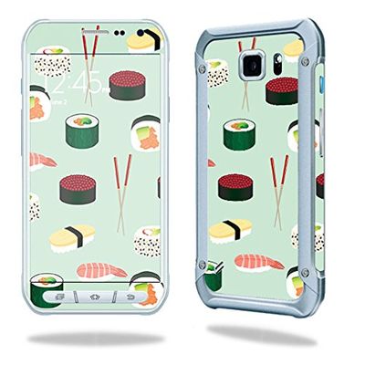 MightySkins Skin Compatible with Samsung Galaxy S6 Active Sushi | Protective, Durable, and Unique Vinyl Decal wrap Cover | Easy to Apply, Remove, and Change Styles | Made in The USA