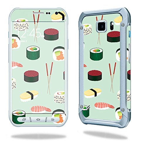 MightySkins Skin Compatible with Samsung Galaxy S6 Active Sushi | Protective, Durable, and Unique Vinyl Decal wrap Cover | Easy to Apply, Remove, and Change Styles | Made in The USA