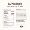 Pearson's Maple BUN Cluster Bar | Roasted Peanuts, Real Milk Chocolate, and Maple Nougat | Pack of 24 |Individually Wrapped view 2
