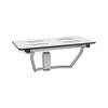 Seachrome Lift-Assist Shower Seat, Yoke-Style Bench, Wall Mount, 32" x 15", Solid White Phenolic view 1