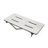 Seachrome Lift-Assist Shower Seat, Yoke-Style Bench, Wall Mount, 32" x 15", Solid White Phenolic view 2
