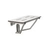 Seachrome Lift-Assist Shower Seat, Yoke-Style Bench, Wall Mount, 32" x 15", Solid White Phenolic view 3