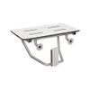 Seachrome Lift-Assist Shower Seat, Yoke-Style Bench, Wall Mount, 32" x 15", Solid White Phenolic view 4