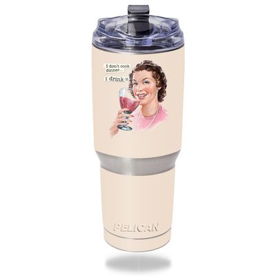 MightySkins Skin Compatible with Pelican Tumbler 32 oz Wine Cook | Protective, Durable, and Unique Vinyl Decal wrap Cover | Easy to Apply, Remove, and Change Styles | Made in The USA
