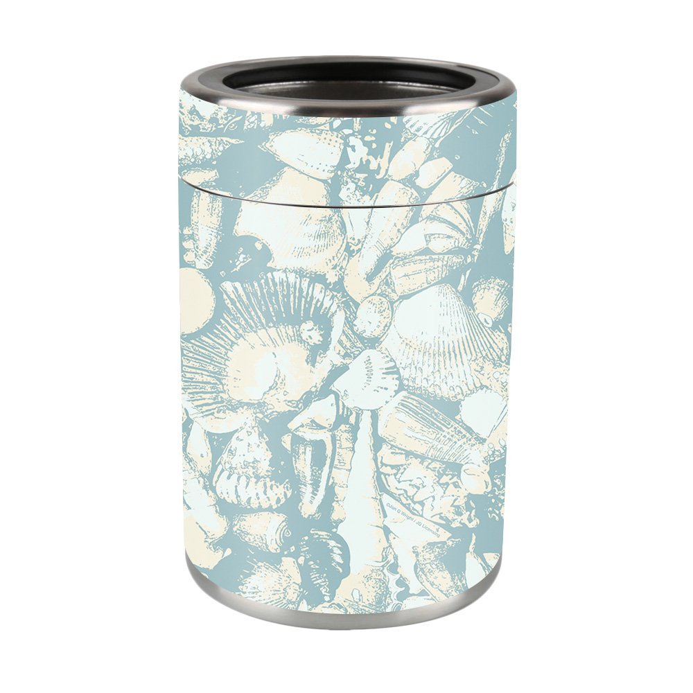 MightySkins Skin Compatible with Ozark Trail Can Blue Seashells | Protective, Durable, and Unique Vinyl Decal wrap Cover | Easy to Apply, Remove, and Change Styles | Made in The USA