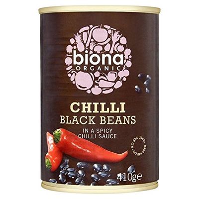 Biona Organic Chilli Black Beans - 410g (0.9lbs)