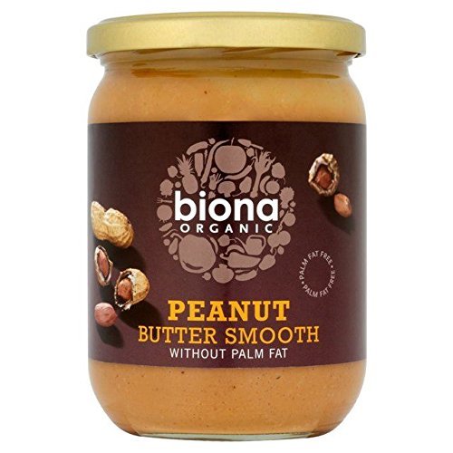 Biona Organic Peanut Butter Smooth - 500g (1.1lbs)