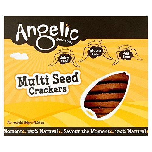 Angelic Gluten Free Multi Seed Crackers - 150g (0.33lbs)