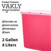Sharps Container 2 Gallon - Plus Vakly Biohazard Disposal Guide (2 Pack) view 2