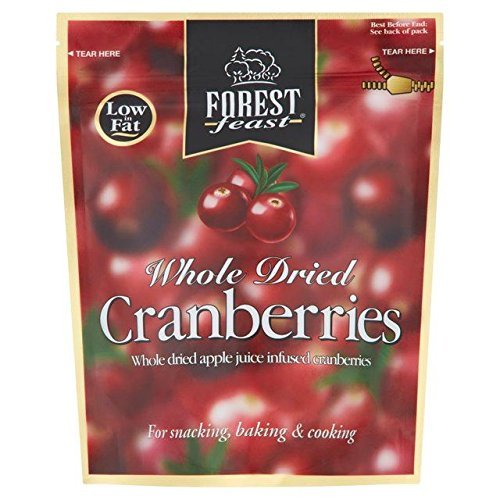 Forest Feast Whole Dried Cranberries - 200g (0.44lbs)