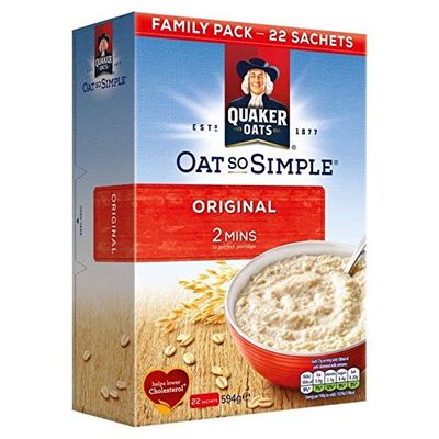 Quaker Oat So Simple Original Porridge - 22 x 27g (1.31lbs)