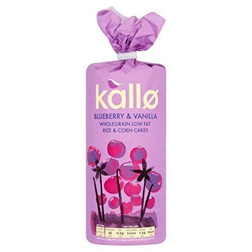 Kallo Blueberry & Vanilla Rice & Corn Cakes - 120g (0.26lbs)