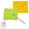 American Greetings Single Panel Blank Cards with Envelopes, Bright Colors, Patterns and Shapes (40-Count) view 3