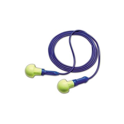 3M E-A-R by 3M 10080529180053 3M 318-1005 E-A-R Push-Ins Disposable Corded Earplugs, 8.5, Outside/Red Inside Blue, One Size Fits All (Pack of 500)