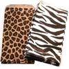 N'icePackaging 50 Bags 8.5" x 11", Cheetah/Zebra Combo Flat Plain Paper or Patterned Bags for candy, cookies, merchandise, pens, Party favors, Gift bags