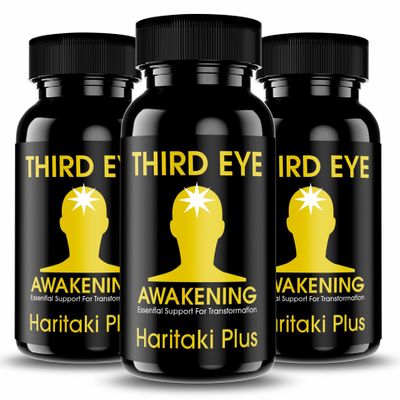 Kailash Herbals Third Eye Awakening  Organic Haritaki Capsules (Terminalia Chebula)  650 mg  100 Vegan Capsules  Ayurvedic Herbal Supplement