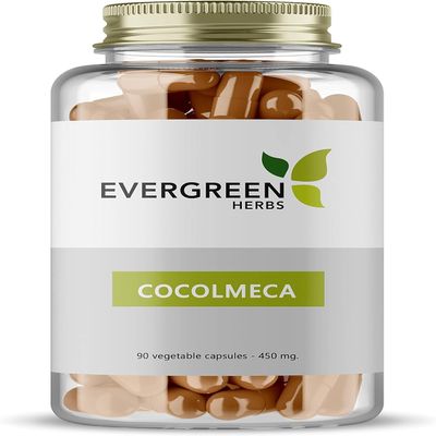 Evergreen Herbs Cocolmeca Capsules - 450 mg. - 90 Capsules - Smilacaceae, Greenbrier, Sarsaparilla, Smilax
