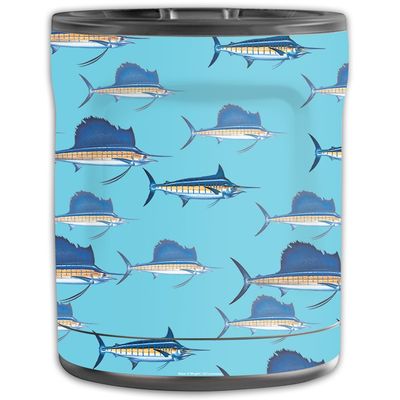 MightySkins Skin Compatible with OtterBox Elevation Tumbler 10 oz - Billfish Stripes | Protective, Durable, and Unique Vinyl wrap Cover | Easy to Apply, Remove, and Change Styles | Made in The USA