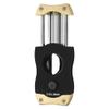 Colibri Premium V-Cut Cigar Cutter - Ergonomic Stainless Steel Spring-Loaded Blade, Ideal for up to 60+ Ring Gauge - Gift for Cigar Enthusiasts (Brushed Gold) view 2