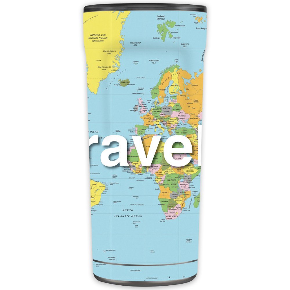 MightySkins Skin Compatible with OtterBox Elevation Tumbler 20 oz - Traveler | Protective, Durable, and Unique Vinyl Decal wrap Cover | Easy to Apply, Remove, and Change Styles | Made in The USA