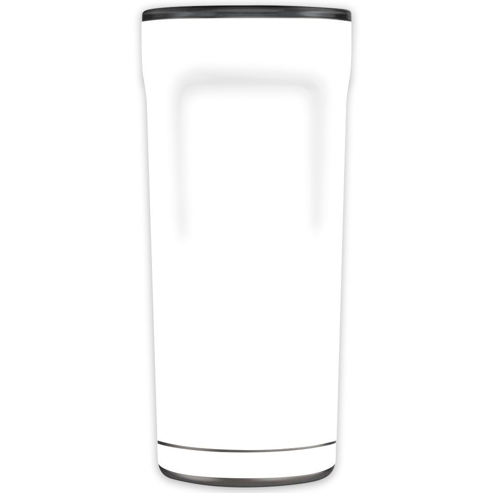MightySkins Skin Compatible with OtterBox Elevation Tumbler 20 oz - Solid White | Protective, Durable, and Unique Vinyl Decal wrap Cover | Easy to Apply, Remove, and Change Styles | Made in The USA