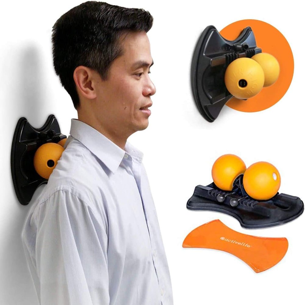 activelife - HighBaller Max Twin Ball Massager, Adjustable Double Lacrosse Ball for Deep Tissue Massage, Trigger Point Therapy, and Myofascial Release