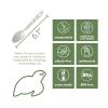 100% Compostable Non Plastic Spoons [100 Pack] CPLA Disposable Spoons. Non Plastic Silverware Set. Eco-Friendly Cutlery, Off White Flatware, Extra Sturdy Utensils, by Earth's Natural Alternative view 2