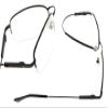 Eyekepper Blue Light Blocking Reading Glasses Bendable Titanium Memory Readers Half-Rim Computer Glasses, Light Amber Tinted Lenses (Black,+0.50) view 3