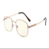 Eyekepper Bendable Memory Titanium 100% UV Production Anti Blue Glare Computer Reading Glasses, Transparent Lenses (Gold,+1.00) view 1