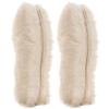 [2 Pair]Real Pure Sheepskin Luxury Insoles Sheepskin Lambswool Blended Shoe Insoles | Durable & Fluffy Perfect for Flat, Beige, [2-Pairs]US 9 view 1