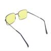 ColorViper basic square computer Amber tinted lenses reader Unisex spring temple Reading Glasses (matte dark blue metal/light amber tinted computer lenses, 3.00) view 4