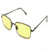 ColorViper basic square computer Amber tinted lenses reader Unisex spring temple Reading Glasses (matte black metal/light amber tinted computer lenses, 3.00) view 1