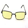 ColorViper basic square computer Amber tinted lenses reader Unisex spring temple Reading Glasses (matte black metal/light amber tinted computer lenses, 3.00) view 3