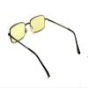 ColorViper basic square computer Amber tinted lenses reader Unisex spring temple Reading Glasses (matte black metal/light amber tinted computer lenses, 3.00) view 4
