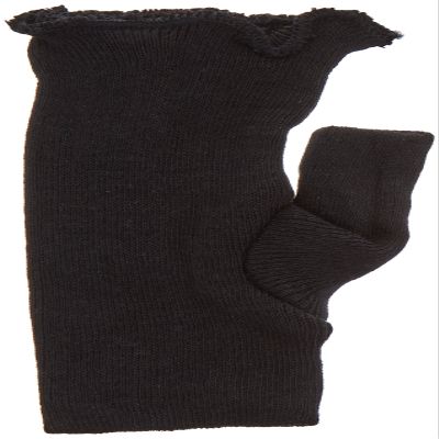 Rolyan Splint Liners, Durable Thumb Spica, Made of Thick & Soft Cotton, One Size Fits All, Black, Pack of 10