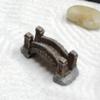 Nature's Mark Mini Zen Garden Kit for Desk with Rake, White Sand, Buddha Figure, Bridge Figure and River Rocks, Black Rectangle Base view 4