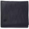 Black Leather Surgical Rubber Lined Tri-Fold Rollup Double Pocket Pipe Product Pouch