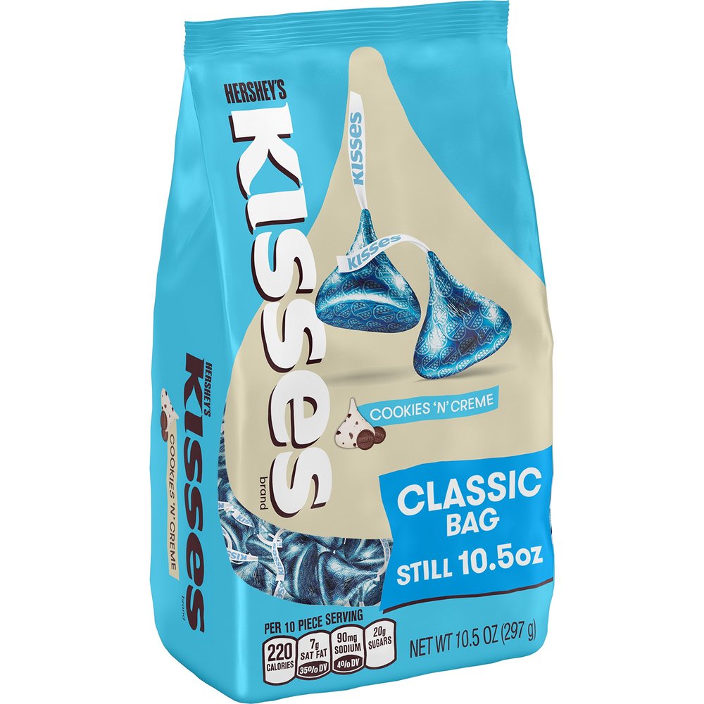 HERSHEY'S KISSES Cookies 'n' Creme Candy, 10.5 Ounce