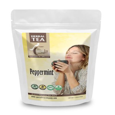 Special Tea Peppermint Organic Herbal Tea, 20 Count