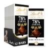 Lindt EXCELLENCE 78% Cocoa Dark Chocolate Bar, Dark Chocolate Candy, 3.5 oz. (12 Pack) view 1