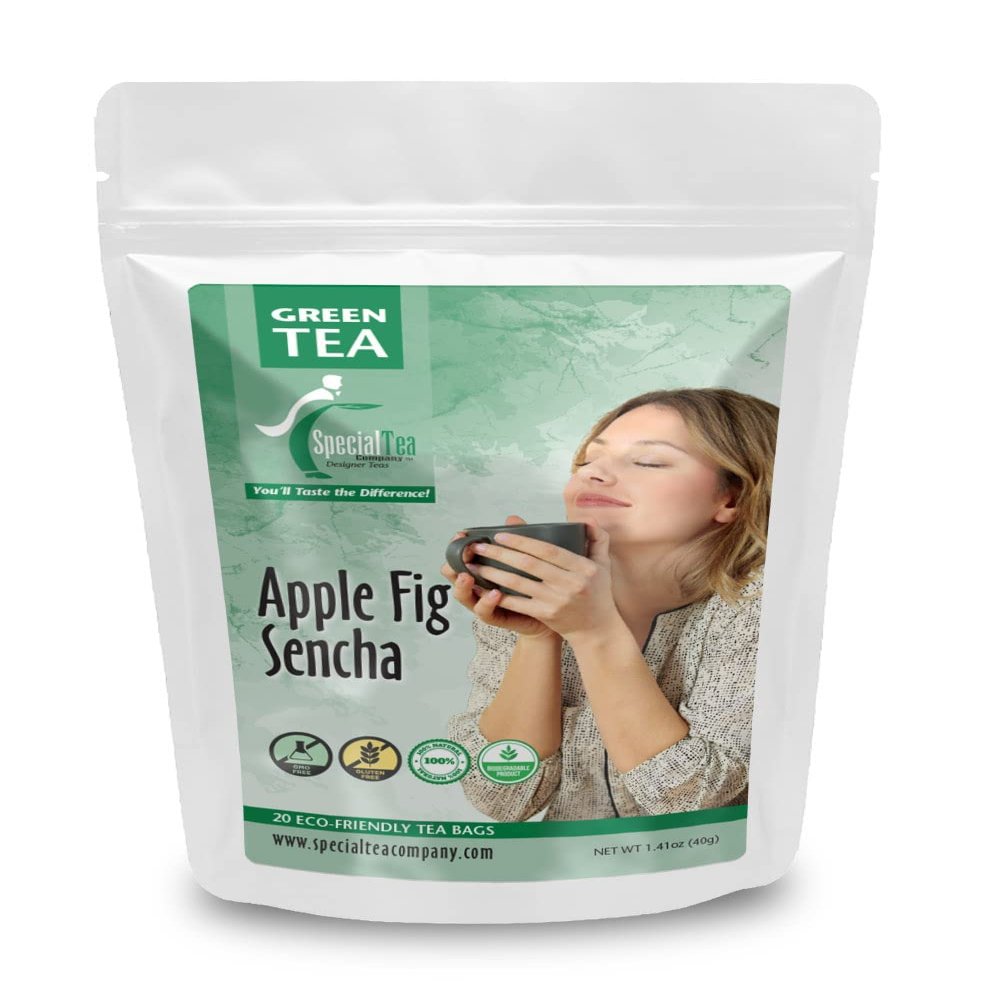 Special Tea Apple Fig Sencha Seasonal Green Tea, 20 Count