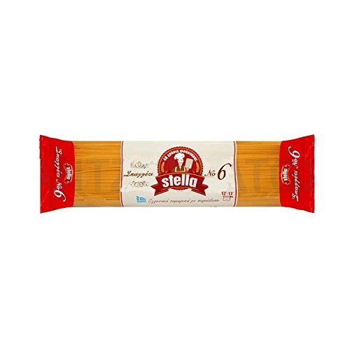( BOX ) 24 Pcs PASTA SPAGHETTI No 6 STELLA GREEK FROM GREECE ORIGINAL
