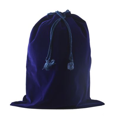 Premium Quality Velvet Urn Bag With Fancy Drawstring Closure (Dark Royal Blue) - Blue Velvet Bag - 16 x 12 inch
